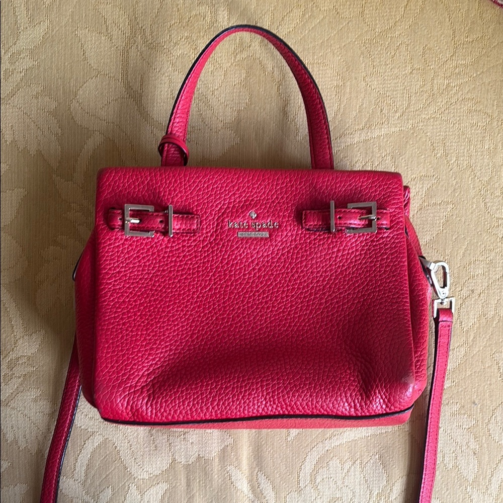 Kate Spade Red Leather Handbag